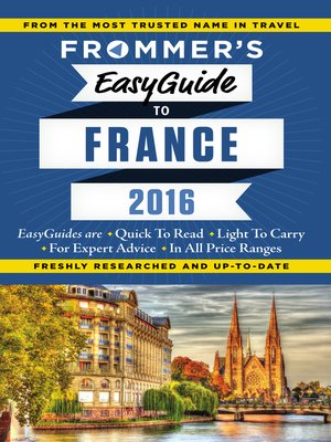 cover image of Frommer's EasyGuide to France 2016